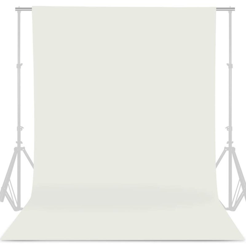 GFCC Ivory Backdrop Photography Background - 6FT x 10FT Photo Backdrop for Photoshoot Photography Video Recording Background Screen Picture Curtain - Image 1